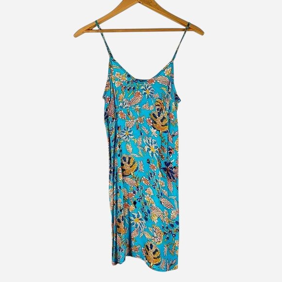 NWT MSRP $498 Hemant & Nandita Turquoise Floral Ruffle‎ Maxi Dress | Size XS - Picture 6 of 12